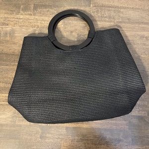 🌵 3/$18 Liz Claiborne Small Black Purse - Round handles